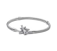 Pandora Moments Asymmetrischer Stern T-Verschluss Schlangen-Gliederarmband