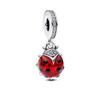 Pandora 793339C01 Blauer Murano-Glas Elefanten Charm-Anhänger - Sterling Silber - Zirkonia Blau