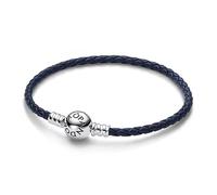Pandora Schmuck 592790C01 Damen-Armband Leder Dunkelblau 19 cm