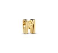 PANDORA Moments Buchstabe M Mini-Charm, 14 Karat vergoldet - 763959C00