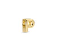 PANDORA Moments Buchstabe P Mini-Charm, 14 Karat vergoldet - 763962C00