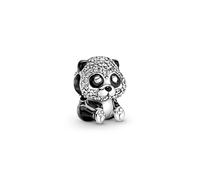PANDORA MOMENTS Charm "Funkelnder süßer Panda" Silber 790771C01