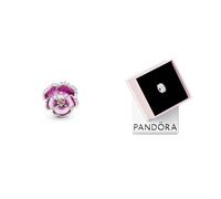 PANDORA MOMENTS Charm Pinkes Garten-Stiefmütterchen Blume Silber 790777C01 Bead Charms 925 798422C01 Silber