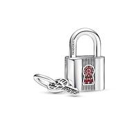 Pandora Moments Charms Vorhängeschloss und Schlüssel, Sterlingsilber