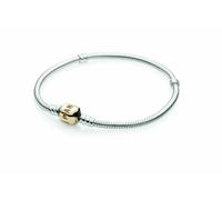Pandora Moments Damen-Armband mit Gold-Verschluss Silber 590702HG