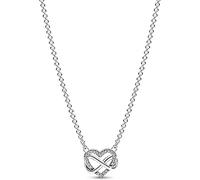 Pandora Moments Damen Collier mit Herz Anhänger Silber 392666C01-50