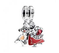Pandora Disney 793357C01 Der König der Löwen - Timon & Pumbaa Teilbarer Charm - Silber - Emaille