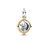 Pandora Schmuck 762955C01 Charm-Anhänger Micky Maus & Minnie Maus Sich Drehender Mond