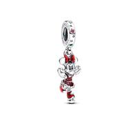 PANDORA Moments Disney Minnie Maus Eislaufen Charm-Anhänger aus Sterling Silber, Kompatibel Moments Armbänder, 793530C01