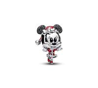 Pandora 794218C01 - Disney Minnie Maus Weihnachten Charm - Sterling Silber - Emaille Rot