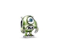 Pandora 792754C01 - Disney Pixar Mike Glotzkowski Charm - Sterling Silber - Crystal + Emaille Grün