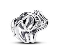Pandora 793345C01 Offen gearbeitetes Elefanten Charm - Sterling Silber - Zirkonia klar