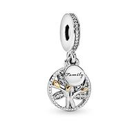 PANDORA 791728CZ Familien Stammbaum Charm - BICOLOR - Zirkonia klar