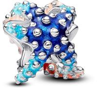 PANDORA Moments Farbenfroher Seestern Mini-Charm aus Sterling Silber, Kompatibel Moments Anhänger, 793817C01