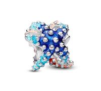 PANDORA Moments Farbenfroher Seestern Mini-Charm aus Sterling Silber, Kompatibel Moments Anhänger, 793817C01