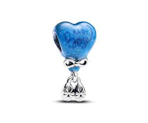 PANDORA Moments Farbwechselndes Gender Reveal Junge Charm in der Farbe Blau aus Sterling Silber, Kompatibel Moments Armbändern, 793239C01