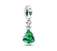 Pandora 792983C01 - Funkelnder Weihnachtsbaum Charm-Anhänger - Sterling Silber - Steinmix Multicolor