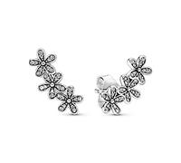 PANDORA - 290744CZ Glanzvolle Gänseblümchen - Silber Ohrringe Stecker