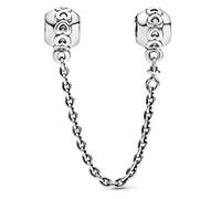 PANDORA Moments Gereihte Herzen Komfortkette Sterling Silber 791088-05 | Sterlingsilber, Schmuck für Frauen mit Geschenk-Box, kompatibel mit PANDORA Moments