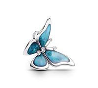 PANDORA Moments Großes Schmetterling Charm aus Sterling Silber mit Zirkonia, Kompatibel Moments Armbändern, 793747C01