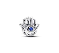 Pandora 794062C01 - Hand der Fatima Charm - Sterling Silber - Kristall Blau