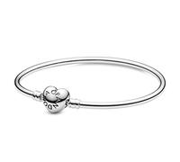 PANDORA 596268-19 Moments Armreif mit Herzverschluss Silber 19 cm