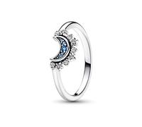 Pandora 192675C01-52 himmlisch Funkelnder Blauer Mondring - Gr. 52 - Sterling Silber