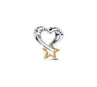 Pandora Charm - Lucky Star & Herz - 763513C00 bicolor