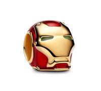 Pandora 764213C01 - Marvel Iron Man Helm Charm - Gelbgold Vergoldung - Emaille Rot