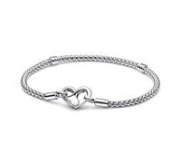 Pandora Moments Nietenketten-Armband, Sterlingsilber, mit Herzverschluss