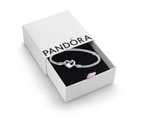 Pandora Moments Nietenketten-Armband, Sterlingsilber, mit Herzverschluss