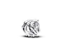 PANDORA Moments Pferd Offen gearbeitetes Charm aus Sterling Silber mit Zirkonia, Kompatibel Moments, 794430C01