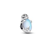 Pandora Charm Robbe 794146C01 – Sterling‑Silber, Mondstein‑Glas, künstlicher Kristall