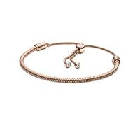 Pandora 589652C01-2 - Pandora Schiebeverschluss Schlangen-Gliederarmband - Roségold Vergoldung - Zirkonia 28 cm