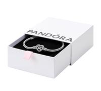 Pandora Armband 592645C01-21 Schlangen-Armband mit Unendlichkeit-Herzverschluss 21 cm Sterlingsilber