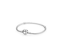 PANDORA Moments Schlangen-Gliederarmband mit Herz-Verschluss 594594C00 Damenarmband
