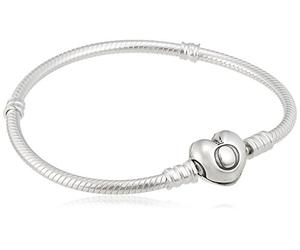 PANDORA Moments Schlangen-Gliederarmband mit Herz-Verschluss 594594C00 Damenarmband