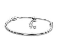 Pandora Moments Schlangen-Gliederarmband mit Schiebeverschluss Silber 28 cm