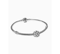 Pandora Moments Schlangen-Gliederarmband + Offen gearbeitetes Unendlichkeits-Charm aus Sterling-Silber im Geschenkset, Gr. 20cm, SET 590702HV-20+791872