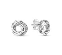 Pandora Schmuck 291076C01 Damen-Ohrstecker Immer Von Familie Umgeben Silber