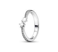 PANDORA Moments Sternschnuppen Funkelnder Ring aus Sterling-Silber mit Cubic Zirkonia, Gr. 50, 192365C01-50