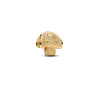 Pandora 764048C00 - Strukturiertes Pilz Mini-Charm - Gelbgold Vergoldung