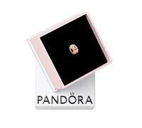 PANDORA Moments Studded Chain Clip Charm aus Sterling Silber mit 14 Karat rosévergoldeter Metalllegierung, Kompatibel Moments, 782716C00