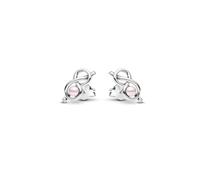 Pandora 293761C01 Ohrringe - Unendlichkeit - Infinity Knoten Ohrstecker - Sterling Silber - Steinmix Pink