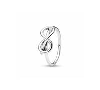 PANDORA Moments Unendlichkeitsknoten Ring aus Sterling Silber mit Zirkonia, Größe: 58, 193759C01-58