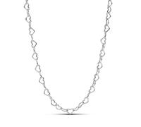PANDORA Moments Verbundene Herzen Collier-Halskette aus Sterling Silber, Kompatibel Moments Charms, Größe 45cm, 393334C00-45