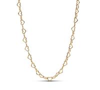 Pandora 363334C00-45 Verbundene Herzen Collier-Halskette - Gelbgold verg. - 45 cm