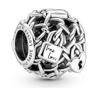 PANDORA Moments Vorhängeschloss-Charm, Sterling-Silber - 790071C00