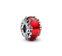 PANDORA Moments Weihnachtszauber Murano-Glas-Charm aus Sterling Silber, Kompatibel Moments Armbänder, 793597C00