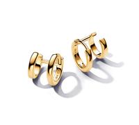 Pandora ESSENCE 263280C00 Doppelte Huggie-Kreolen-Ohrringe - Gelbgold verg.